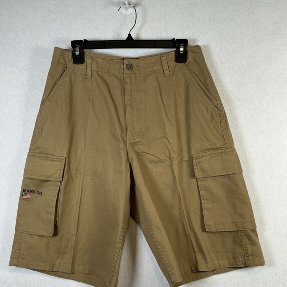 Polo Ralph Lauren Jeans Co Authentic Military Khaki Cargo Shorts Boys Size20 NWT - Picture 1 of 11